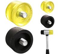 Marteau à maillet en caoutchouc, 4 pièces, têtes de marteau à bijoux de 25mm, idéal pour l'artisanat bijoux, l'artisanat du cuir, 'installation revêtements sol en bois