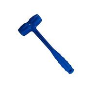 Marteau à maillet souple à double face en caoutchouc for la décoration des sols de la maison, l'installation d'outils à main, les travaux d'artisanat de bijoux(Blue)