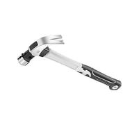 Marteau à panne fendue multifonction pour tirer des clous, marteau à tête en acier à fort impact, support de clous pour artisans bricoleurs, marteau à panne multifonction en acier