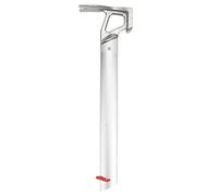 Marteau à piquets de Tente de Camping d’extérieur Multifonctionnel, Marteau d’Escalade avec arrache-Clou et décapsuleur, Manche léger en Alliage d’Aluminium pour la randonnée, Le (Argent)