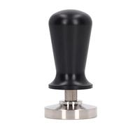 Marteau à poudre de café en acier inoxydable de qualité supérieure, à fond plat, avec poignée ergonomique, pour baristas à domicile, noir, 4,1 pouces (51mm/2,0 pouces)