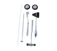 Marteau à Réflexes Neurologique pour Infirmières, Outil de Percussion Robuste pour Tests des Réflexes, Équipement Médical Professionnel- Noir