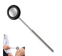 Marteau à réflexes professionnel en acier inoxydable chromé, 22 cm, Outil ergonomique léger de 102 g pour évaluation neurologique précise et tests de réflexes, durable et adapté aux médecins