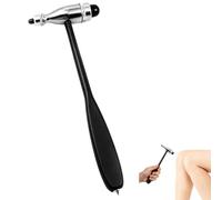 Marteau à réflexes Trömner avec brosse intégrée, test précis des réflexes, manche HDP, tête en zinc chromé avec maillet en silicone, léger et robuste, pour tests des réflexes musculaires et cutanés