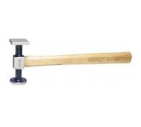 Marteau à réteindre standard, en acier poli,manche hickory