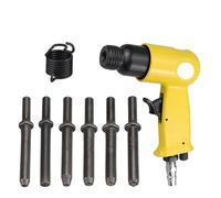 Marteau à riveter pneumatique professionnel, rivets semi-tubulaires/rigides solides, clous tête ronde, riveteuse M3 M4 M5 M6(6pcs full set)