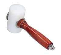 Marteau à Sculpter en Cuir, Maillet en Bois de Maroquinerie Bricolage Antidérapant, Maillet en Cuir Manche en Bois Marteau en Nylon pour Estampage Coudre le Cuir