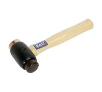 Sealey Crf35 Copper/Rawhide Faced Hammer 3.5Lb Hickory Shaft