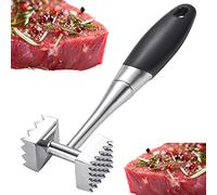 Marteau à Viande, Attendrisseur à Viande Professionnel, Attendrisseur de Viande Très Résistant, Marteau à Viande Avec Extrémité En Métal, Marteau à Steak pour Boeuf, Volaille, Le Porc et Poisson