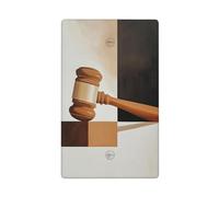 Marteau abstrait minimaliste géométrique justice simple plaque murale vierge couvercle d'interrupteur décoratif 1 gang pour cuisine salle de bain taille 11,4 x 7 cm