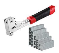 Marteau agrafeur acier inoxydable 6-14mm 500 agrafes arrache agrafes système de chargement coulissant pistolet agrafeuse