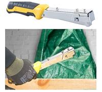 Marteau agrafeur - AGT - pour agrafes 10,6 - 11,3 mm - Jaune - Acier