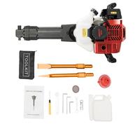 Marteau brise-pierre portable - 1900 W - 52 cm³ - Alimenté au gaz - Ciseau plat