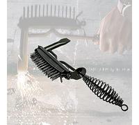 Marteau burineur de soudage 2 en 1 avec poignée à ressort hélicoïdal et brosse métallique de soudage Premium brosse et marteau burineur Combo