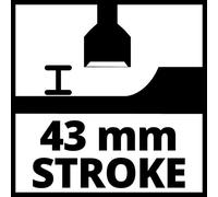 Einhell Marteau burineur pneumatique TC‑PC 45 – 4 burins 120 mm, pour pierre et métal