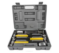 marteau carrossier Ensemble de marteaux carrosserie voiture 7 pièces | Kit d'outils de chariot de marteau de réparation de Dent de carrosserie de voiture dans la boîte en plastique Auto lourde