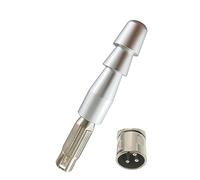 Marteau connecteur mâle 3 broches vers 3 XLR pour scie alternative, adaptateur de modification de scie alternative, machines de mouvement, machine Vac-U-Lock etc. Argent