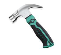 Marteau de 226,8 g, petit marteau arrache-clou de camping, petit marteau pour accrocher des photos, bois (marteau vert)