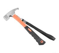 Marteau de faucon multifonctionnel pour camping en plein air, extracteur de piquets de tente en acier à haute teneur en carbone avec poignée ergonomique en caoutchouc et tête en forme de crochet