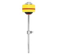 Marteau de frappe pour batterie haut de gamme, maillet de batterie professionnel pour kit de grosse caisse, de percussion en métal et silicone avec un design durable pour (Jaune)