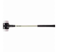 Marteau de frappeur HALDER SIMPLEX Superplastique avec boîtier en fonte malléable renforcée et manche en fibre de verre - D=80 mm - 3707.081