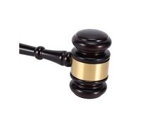 Marteau de juge en bois avec bloc sonore pour le travail manuel du juge avocat