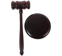 Marteau De Juge En Bois Marteau de vente aux enchères, marteau de juge, accessoires de salle d'audience en bois, jeu de rôle, mini maillet, son fort et clair, bois naturel Pour Avocat