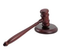 Marteau de juge en bois massif avec bloc sonore, marteau d'enchère for les avocats, les accessoires de costumes et les professionnels du droit dans la salle d'audience Maillets en bois