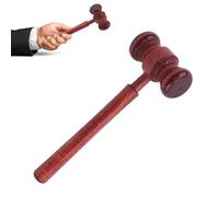 Marteau de Juge en Bois pour Vente aux Enchères - Maillet Brun pour Avocats, Juges et Jeux de Rôle