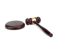 Marteau de juge et bloc de résonance en bois - Marteau d'enchères avec socle pour juges, avocats, réunions, vente aux enchères et cadeaux