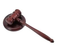 Marteau de juge portable en bois avec base, marteau de cour for avocats, commissaires-priseurs, juges et présidents Maillets en bois