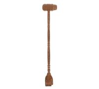 Marteau de Massage Dorsal Portatif en Bois, Double Usage, Marron | Massage du Dos, Format Compact, Usage Maison et Bureau, Grain , pour Hommes
