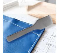 Marteau de point en cuir, aligneur de point en métal pour projets de couture et d'artisanat, gris