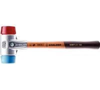 Maillet HALDER SIMPLEX TPE souple / plastique avec boîtier en aluminium et manche en bois - D=60 mm - 3116.060