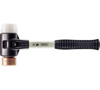 Marteau de protection SIMPLEX avec boîtier TE renforcé et manche en fibre de verre, Ø 30, cuivre / superplastique