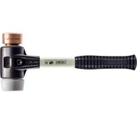 Marteau de protection SIMPLEX avec boîtier TE renforcé et manche en fibre de verre, Ø 30, TPE-mid / cuivre
