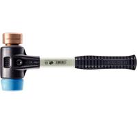 Marteau de protection SIMPLEX avec boîtier TE renforcé et manche en fibre de verre, Ø 40, TPE-soft / cuivre