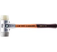 Marteau de protection SIMPLEX avec corps en aluminium et manche en bois, Ø 30, TPE-mid / Nylon
