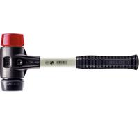 Maillet HALDER SIMPLEX Caoutchouc chargé / plastique avec boîtier en fonte malléable renforcée et manche en fibre de verre - D=60 mm - 3726.060