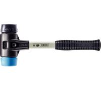 Marteau de protection SIMPLEX, composition TPE-soft / caoutchouc ; avec boîtier renforcé en fonte malléable et manche en fibre de verre | D=30 mm | 3712.030