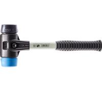 Marteau de protection Simplex, composition TPE-soft / caoutchouc ; avec corps renforcé en fonte malléable et manche en fibre de verre | D=40 mm | 3712.040