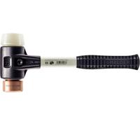 Marteau de protection Simplex, cuivre / nylon ; avec corps en fonte malléable renforcé et manche en fibre de verre | D=40 mm | 3748.040