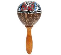 Marteau de Sable en Coque de Noix de Coco, Jouet d’Instrument de Musique Portable, Percussion à bruissement pour l’Apprentissage de la Musique chez Les Enfants, fabriqué en Coque