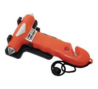 Marteau de secours HP Autozubehör 10659 avec support, coupe-ceinture,