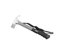 Marteau de tente de camping portable en acier au carbone, extracteur de piquets de tente, maillet, extracteur d'auvent, outil multifonction(Grey)