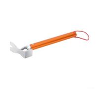 Marteau de tente en alliage d'aluminium - Outil multifonction pour camping, randonnée, équipement de survie avec poignée ergonomique - 310 mm (orange, 31 x 9 cm)