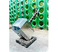 Marteau de Thor Avengers Legend Props Mjolnir entièrement en métal avec support