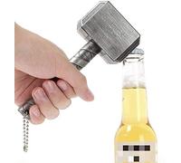 Marteau de Thor Décapsuleur Bière Opener Barre de vin Mjolnir Quake Décapsuleur en Forme de Bouteille de bière Opener(Argent)