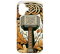 Marteau de Thor et Feuilles de chêne Thor Norse Coque pour iPhone 16