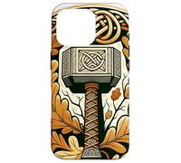 Marteau de Thor et Feuilles de chêne Thor Norse Coque pour iPhone 16 Pro